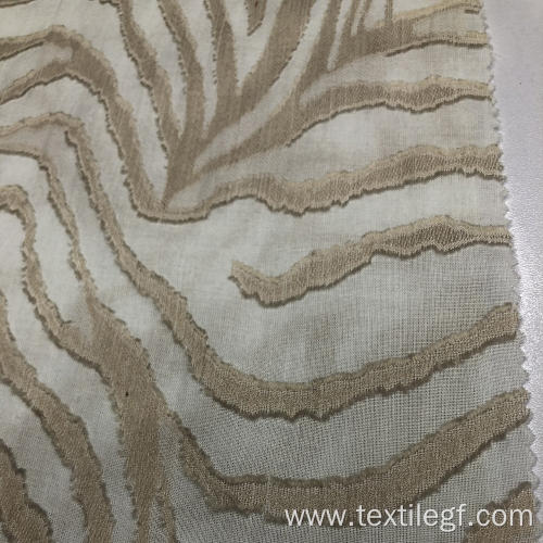 White And Golden Pattern Tc Woven Fabric